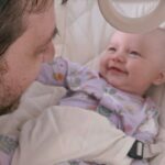 Tara Lipinski Instagram - One of my favorite new pastimes. Watching Todd with Gigi…it’s just too cute. The way they both look at each other. ❤️🫠 And her little smile and giggle. I cant handle the cuteness, I just want to eat her up! #daddyanddaughter #daddydaughtertime #babysfirstchristmas #newbornsnuggles #babysmiles #babygiggles
