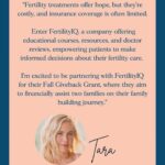Tara Lipinski Instagram – Happy Thanksgiving week and I’m excited to be partnering with @fertilityiq for another exciting grant for you guys! 

It makes me so happy to help in any way I can knowing people will get some financial assistance during their difficult ivf/infertility journeys…ESPECIALLY during the holidays which can be such an emotional time for many going through the pain of loss or anxiety of treatments. I spent many holidays myself going through miscarriages or failed treatments and it’s devastating. 

I can’t wait to make these calls on December 8th! Please read the rules to apply! 

#infertility #infertilityawareness #infertilitywarrior #infertilityjourney #ivf #ivfcommunity #ivfjourney #ivfwarrior #ivfsupport #infertilitysupport #surrogacy #surrogatejourney #ttc #ttcwithinfertility #ttccommunity #ttcjourney #ttcsisters #endometriosis #endosisters #pregnancyloss #pregnancylossawareness #pregnancylosssupportunw