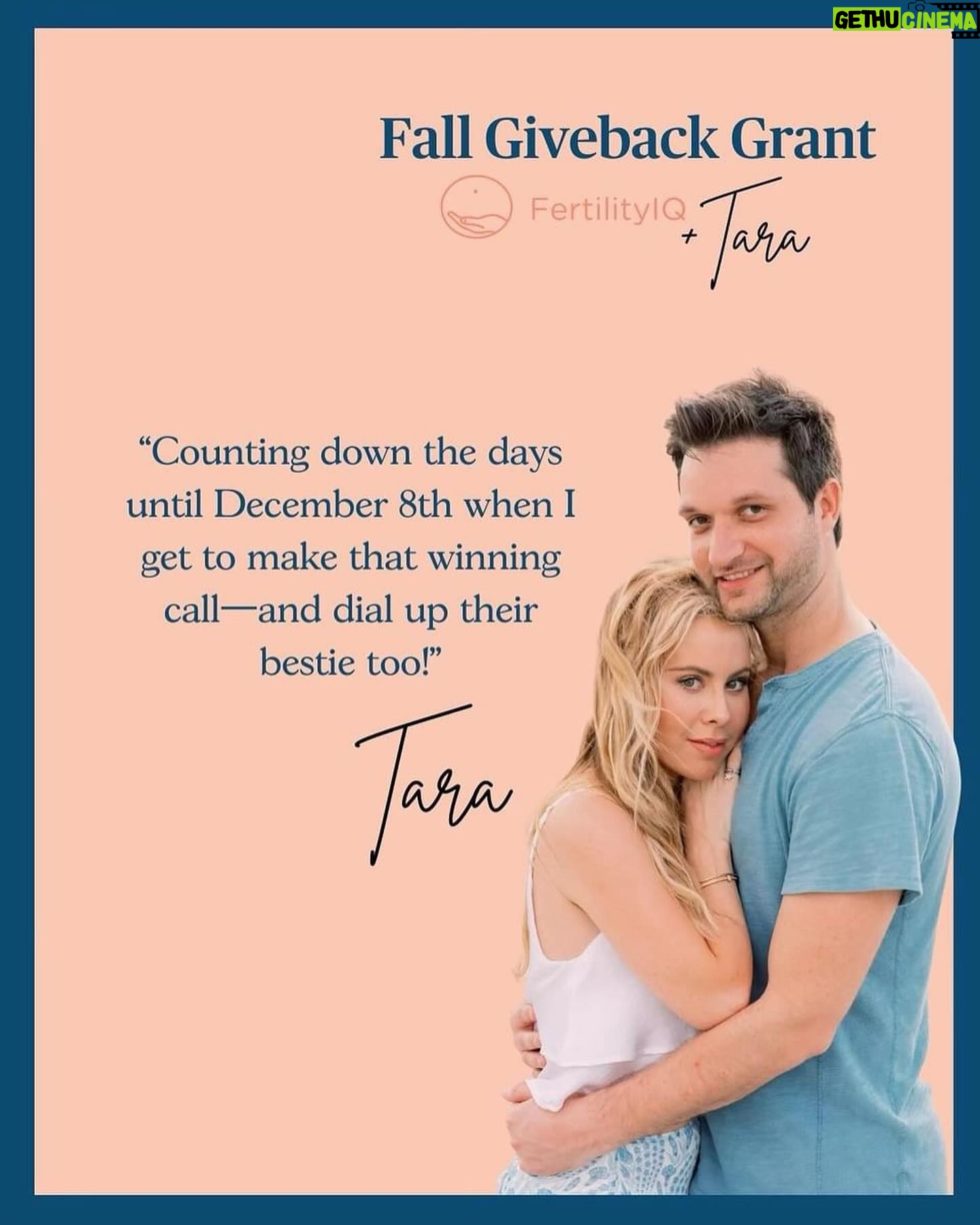 Tara Lipinski Instagram - Happy Thanksgiving week and I’m excited to be partnering with @fertilityiq for another exciting grant for you guys! It makes me so happy to help in any way I can knowing people will get some financial assistance during their difficult ivf/infertility journeys…ESPECIALLY during the holidays which can be such an emotional time for many going through the pain of loss or anxiety of treatments. I spent many holidays myself going through miscarriages or failed treatments and it’s devastating. I can’t wait to make these calls on December 8th! Please read the rules to apply! #infertility #infertilityawareness #infertilitywarrior #infertilityjourney #ivf #ivfcommunity #ivfjourney #ivfwarrior #ivfsupport #infertilitysupport #surrogacy #surrogatejourney #ttc #ttcwithinfertility #ttccommunity #ttcjourney #ttcsisters #endometriosis #endosisters #pregnancyloss #pregnancylossawareness #pregnancylosssupportunw