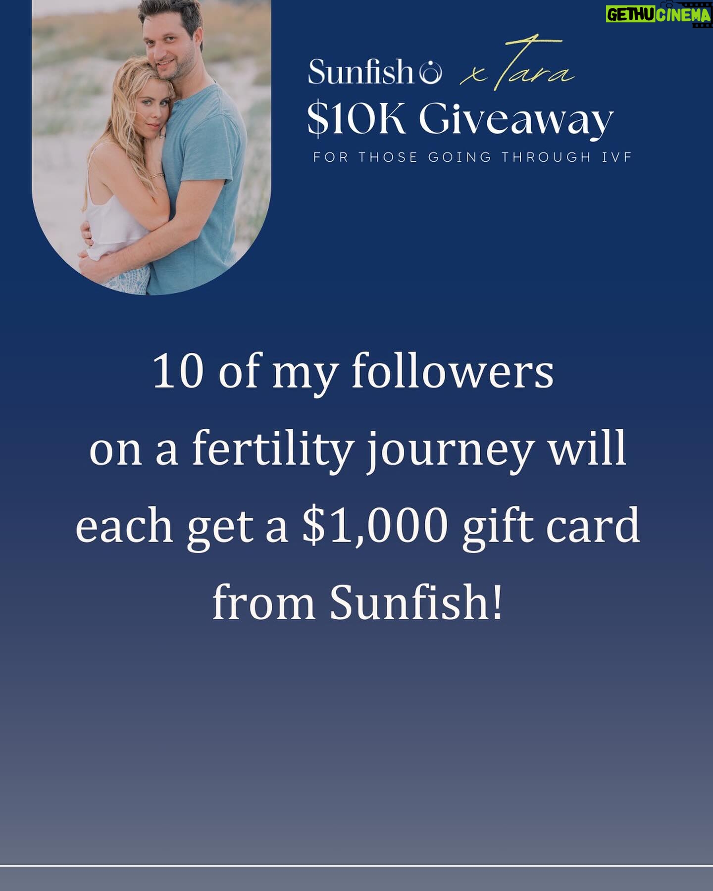 Tara Lipinski Instagram - I am deeply committed to helping and finding opportunities to those going through their own infertility and IVF journeys. I know the physical and emotional toll infertility takes. I will never forget the desperation and the urge I felt to fulfill my dream of building a family. However, treatment is costly and there are so many people who are not able to continue or start treatment because of financial restraints. I am so passionate about finding opportunities that could help. I reached out to Sunfish and instantly connected with their team. Their team's mission is to provide resources for people to navigate fertility treatments, and several of their team members are also going through their own infertility journeys. When you are part of this community, there is this unspoken understanding and deep connection to wanting to help others on similar journeys. So, I proposed this GIVEAWAY idea for my followers! And I'm so grateful and thankful that Sunfish fertility is generously making this contribution. How to enter: 1) Follow me & @joinsunfish 2) Comment "GOLD" on this post and Sunfish will follow up with a link to enter via DM. 3) Review the Terms & Conditions. This giveaway is administered by Sunfish and available in the following regions: Idaho, Michigan, Montana, New York (Albany and Onondaga County), North Carolina, Pennsylvania, and Utah. This giveaway is in no way affiliated with Instagram. Entries must be submitted via the form provided by Sunfish by 11:59 PST on November 30th 2023. Winners will be contacted via email on 12/2/2023. Link to Enter Terms & Conditions #fertilityissues #infertility #fertilitytreatments #fertilityproblems #fertilitycoach #fertilityawareness #fertilitytreatment #fertilityjourney #infertilitywarrior #ivfjourney #fertilityclinic #fertilityeducation #fertilitystruggles #ttc #ttccommunity #ivfsupport #surrogacyjourney #surrogacyjourneys #ivfwarrior