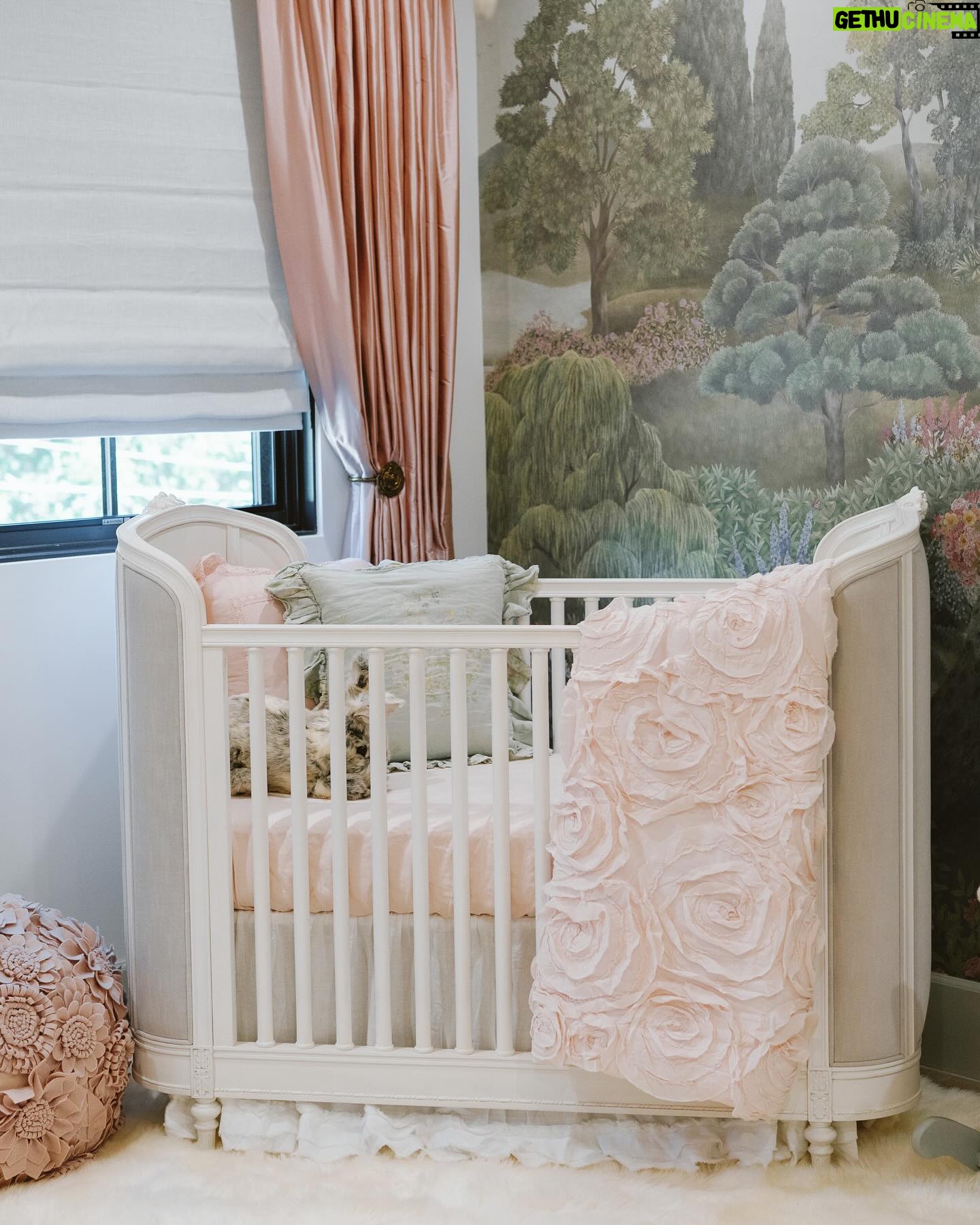 Tara Lipinski Instagram - A little peek in baby Georgie’s nursery.✨ My talented designer and now good friend @shelbydeestyle helped bring this room to life for our little princess. It’s everything I had dreamed of! It all started with finding this magical mural wallpaper that I fell in love with and then the rest just fell into place. It feels like a magical fairy land every time I walk in. 🧚 Let me know if you want any links! Wallpaper @kravetinc @jennyquicksall photos #nursery #nurserydecor #nurserydecorideas #nurseryinspo #nurserydesign #nurseryideas #nurseryinspiration #nurserystyle #nurseryfurniture #nurseryroom #nurseryinteriors #nurserygirl #nurseryglider #nurseryart #nurserywallpaper #babygirl #babygirlnursery #babygirlnurserydesign #babygirlnurseryideas #babygirlnurserydecor #babygirlnurseryinspo #babygirlnurseryinspo #babygirlnurserytheme