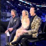 Tara Lipinski Instagram - Nationals 2024 X Georgie 💋 My takeaways - I love my boys. @johnnygweir @terrygannon83 My ride or dies. It’s as fun and in sync as day 1, how did we get this lucky?!🍀 - commentating on live TV with food poisoning is terrifying. Let’s never do that again. -showing Gigi the ice for the first time and having her meet my skating/tv fam made my heart sing. I can’t wait til she actually calls J “Uncle Johnny” Also Gigi’s tv debut with the bottom pouty lip was perfect. - felt like my uncle was watching over me more than ever, so proud…as always. ❤️ #figureskating #newmom #bringbabytoworkday Dresses- @dressthepop