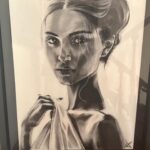 Tara Sutaria Instagram – A charcoal portrait of a black and white photograph – both so uniquely special. 
I was eighteen when this was photographed by the glorious @sashajairam and twenty eight when my dear (and the incredible) @sufisoul sketched the portrait. It’s been just over ten years since the picture was taken, and yet, not much has changed. 🖤