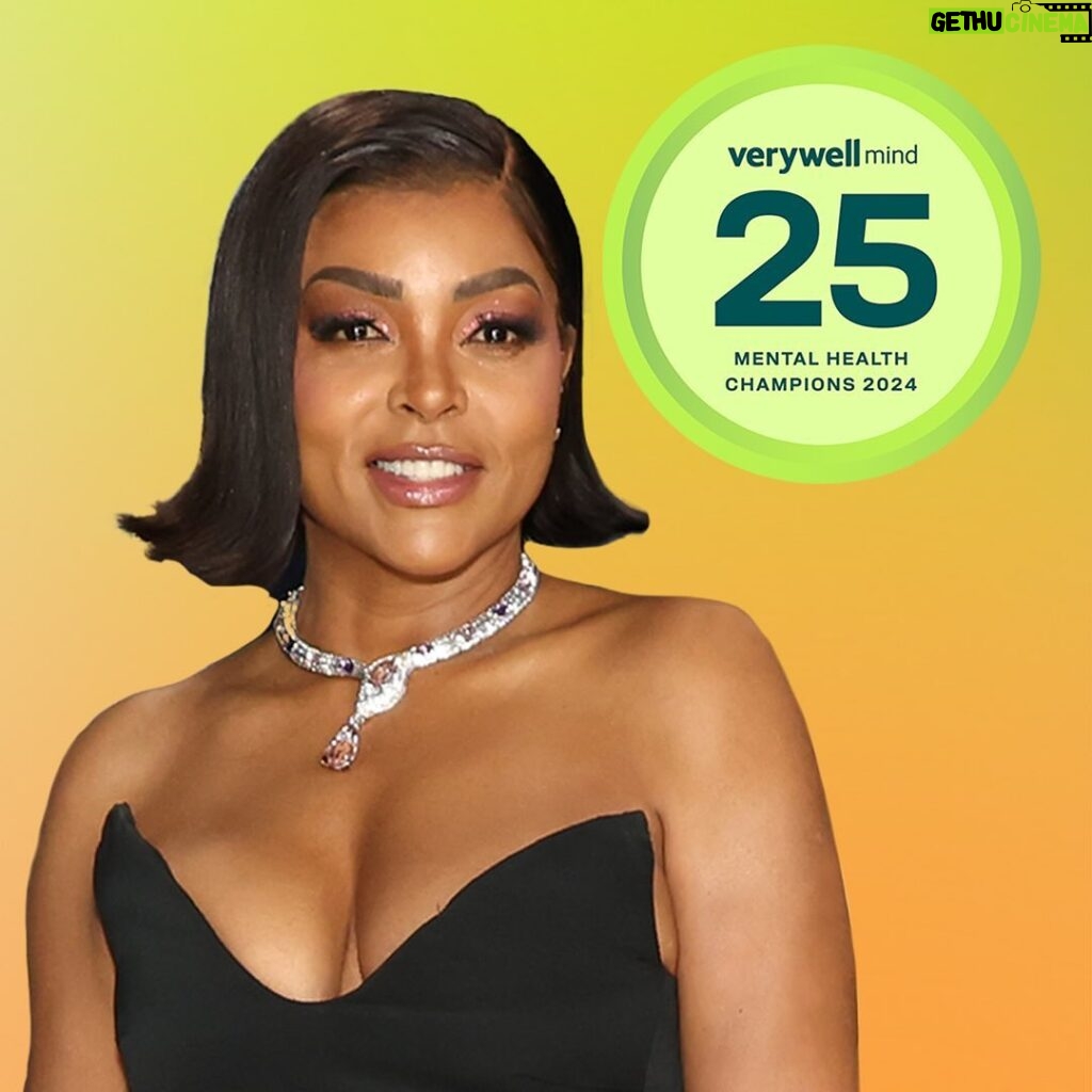 Taraji P. Henson Instagram - Honored to be recognized as one of this year’s @verywellmind 25 winners! 😊🤎 Thank you for shining a light on the importance of mental health advocacy and for acknowledging the work of the @blhensonfoundation. It’s a privilege to be among such esteemed company, and I’m truly humbled by this recognition. Mental health is a cause close to my heart, inspired by my father’s journey and the countless individuals who face similar challenges every day. Through the Foundation, we’re striving to make mental health care more accessible and culturally relevant, breaking down barriers and fostering open conversations. ❤️ This honor is a testament to the dedication and hard work of everyone involved in the Foundation’s mission. Let’s continue to amplify the importance of mental health awareness and support each other on this journey. Thank you, Verywell Mind, for this incredible honor! #MHAM #verywellmind #verywellmind25 #BLHF💚