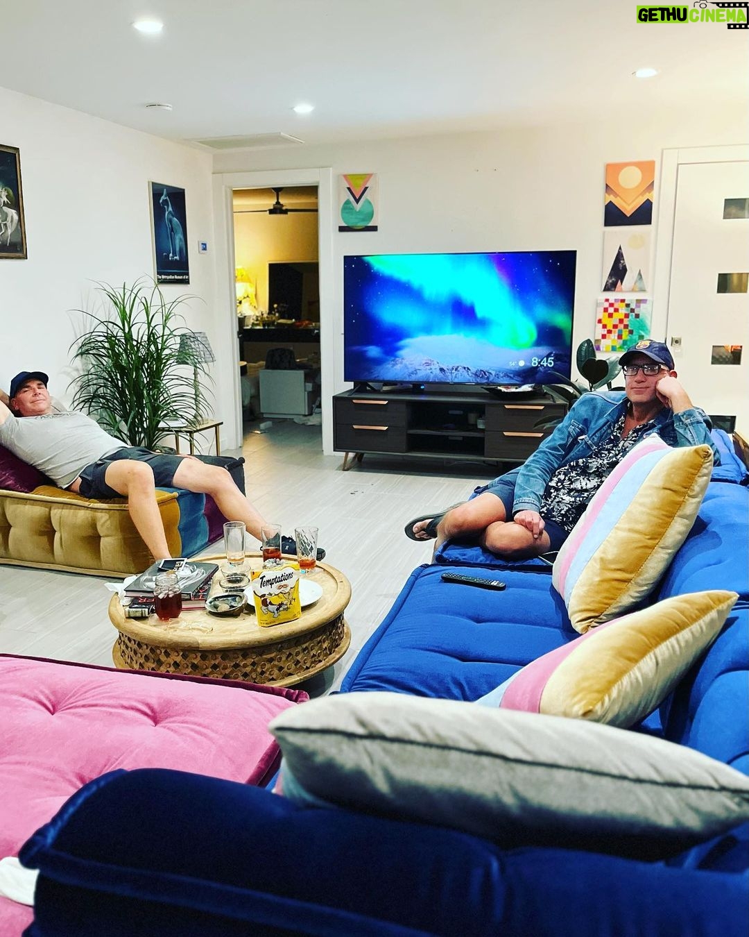 Taryn Manning Instagram - Perfect day with @i_am_mr_richard_oberle & @sean_desimone_casting thank you for setting up my new couch for me and welcoming my new trailer 🦋🌈❤️💕😘 #lovelife