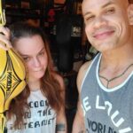 Taryn Manning Instagram - Thanks for a great session and kicking my a$$ 🤑 @eddiejackson5 🥊 @trinityboxingla