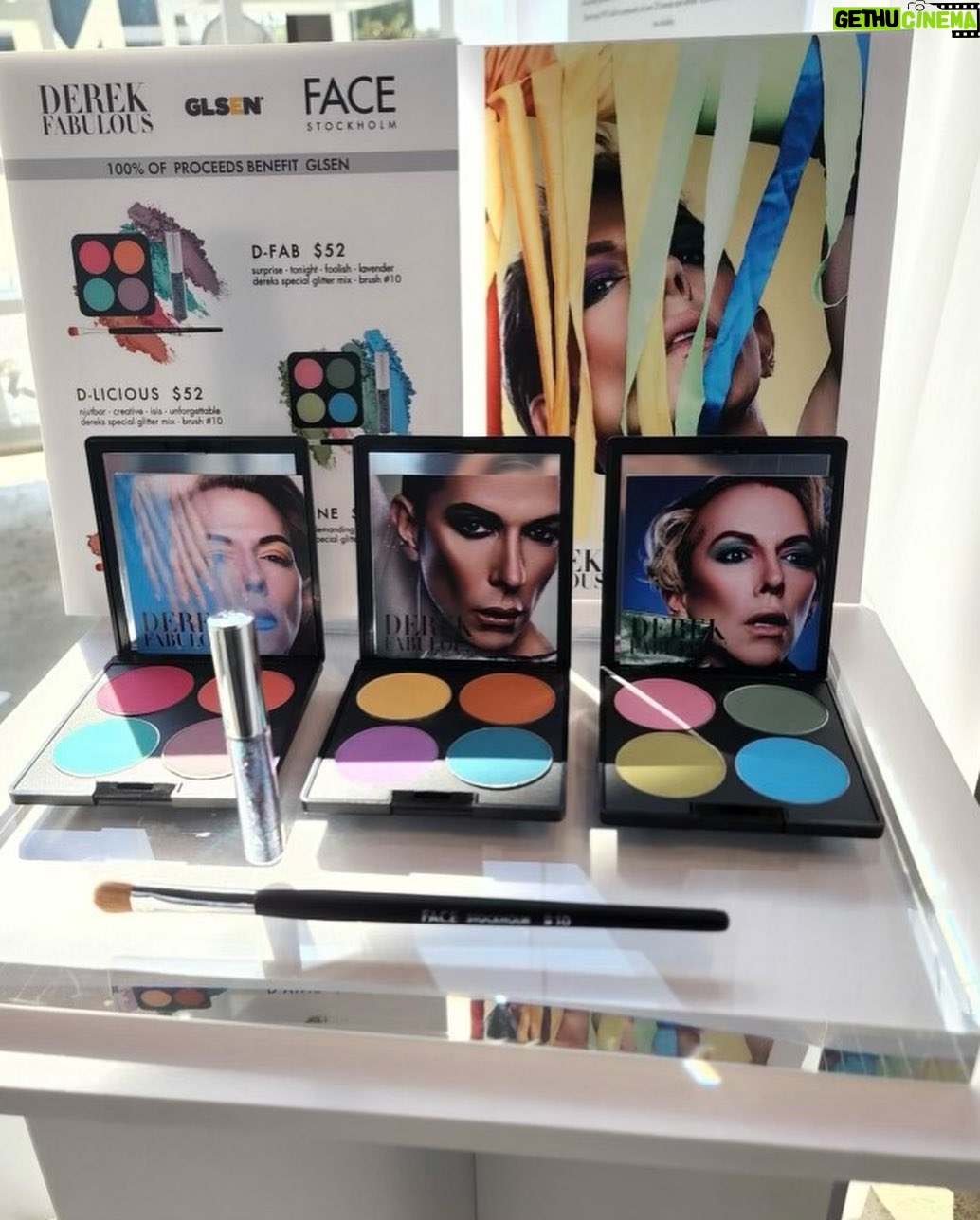 Taryn Manning Instagram - #DEREKFABULOUS for @facestockholm #pride makeup collection opening @doors.nyc 100% of the proceeds of the makeup sales go to @glsen supporting #lgbtq+ youth 🏳️🌈 visit facestockholm.com to support such an amazing cause. So proud of you @derekwarburton so great to see you @cynthiabailey @tarareid 💟 West Hollywood, California