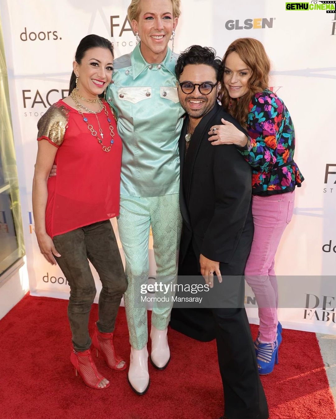 Taryn Manning Instagram - #DEREKFABULOUS for @facestockholm #pride makeup collection opening @doors.nyc 100% of the proceeds of the makeup sales go to @glsen supporting #lgbtq+ youth 🏳️🌈 visit facestockholm.com to support such an amazing cause. So proud of you @derekwarburton so great to see you @cynthiabailey @tarareid 💟 West Hollywood, California