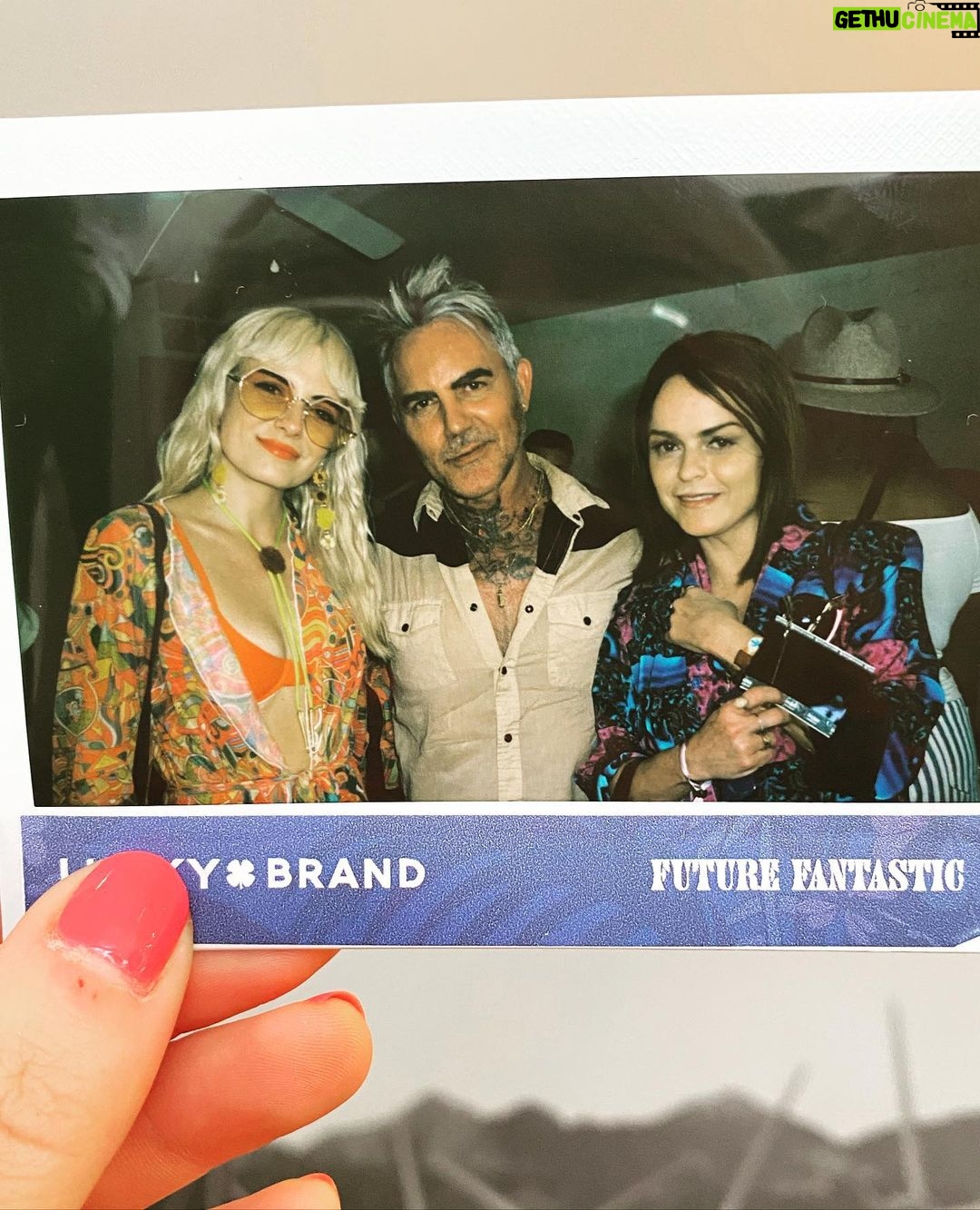 Taryn Manning Instagram - Fun times with @brandonliberati @madmaven #rollingstone #meta #resortsworldlv #luckybrand #coachella2022 day time fun! Thank you @alilasky for having us!