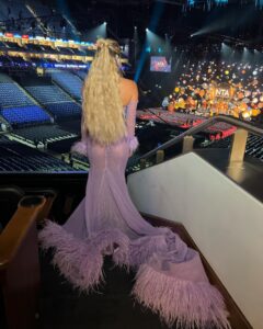 Tasha Ghouri Instagram - lilac dreams 💜 NTA's lets go! ⠀ Hair and MUA @hairbythomastatam @gemflossi ⠀ styling @raywooldridge Dress @hana_official1⠀ Diamonds @aariya_diamonds ⠀ @camerontewsonpr⠀ ⠀ Nails @aimz.nails