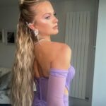 Tasha Ghouri Instagram - lilac dreams 💜 NTA's lets go! ⠀ Hair and MUA @hairbythomastatam @gemflossi ⠀ styling @raywooldridge Dress @hana_official1⠀ Diamonds @aariya_diamonds ⠀ @camerontewsonpr⠀ ⠀ Nails @aimz.nails