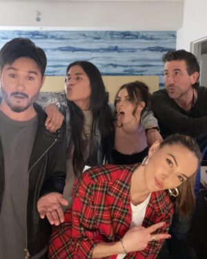 Tasya Teles Instagram - A little BTS sneak peak of our Shoresy fam setting the tone for Season 3.

Love these beauties...but who gets the game stick? 🏒 

#shoresy
@shoresyhockey @cravecanada