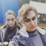Tasya Teles Instagram - A little behind the scenes #the100 throwback.. 🤍 Beyond grateful for all the crazy memories we created both on and off screen… Shoutout to @ivanamilicevic for eyeing up my Nutella like it ain’t no thang. I see you girl! Get that peanut butter involved and you’re golden! More #bts #Nutella moments to come… lol. So many… @ivanamilicevic @lola_flanery @jessicanoelleharmon @linzzmorgan @marieavgeropoulos @shelby.flannery