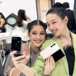 Tati Fernández Instagram - ¡Exclusivo! #GalaxyUnpacked 2023 de @SamsungChile junto a @TatiiFernandez y @FranChekal desde Corea conociendo los nuevos integrantes de la familia #Galaxy. #GalaxyZFold5 #GalaxyZFlip5 #GalaxyWatch6 #GalaxyTabS9 #SamsungChile #SamsungUnpacked #Samsung #Seoul #CoreaDelSour