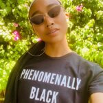 Tati Gabrielle Instagram - Don’t let up. Don’t stand down. NEVER stop fighting. We are Black, PHENOMENALLY. And we shall not rest until we are treated as such. All proceeds from this @phenomenal tee benefit @blackfutureslab, which is working to build Black political power. GO GET ONE.