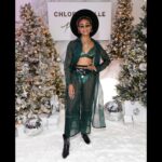 Tati Gabrielle Instagram - photo dump from last night 🙃🎄 Thank you @vspink and @chloebailey X @hallebailey for inviting me to such a sweet holiday kickoff! @itsbenniefelix and I had a wonderful time. there’s always a lovely warm energy whenever you two girls are around 💕 and thank you for the super cozy holiday threads! the snuggle will be SO REAL this season, it’s already begun🎄🥰