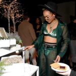 Tati Gabrielle Instagram - photo dump from last night 🙃🎄 Thank you @vspink and @chloebailey X @hallebailey for inviting me to such a sweet holiday kickoff! @itsbenniefelix and I had a wonderful time. there’s always a lovely warm energy whenever you two girls are around 💕 and thank you for the super cozy holiday threads! the snuggle will be SO REAL this season, it’s already begun🎄🥰