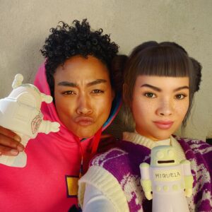 Tati Gabrielle Instagram - Thank you @lilmiquela for a beautiful day full of magic, robots, black female celebration & good conversation. Couldn’t have been a better combination 💕✨🤖🦾✊🏾👩🏽‍🤝‍👩🏻