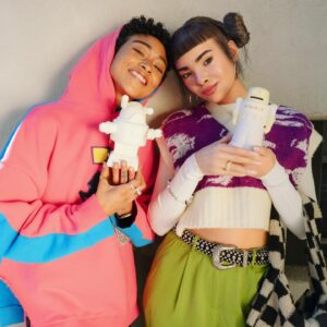 Tati Gabrielle Instagram - Thank you @lilmiquela for a beautiful day full of magic, robots, black female celebration & good conversation. Couldn’t have been a better combination 💕✨🤖🦾✊🏾👩🏽‍🤝‍👩🏻
