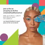 Tati Gabrielle Instagram - Yo, if you’ve been feeling down due to what’s going on, or even if you’re just looking for a new fun quarantine activity and some light & love, come #PaintTheFeels with me THIS Tuesday on IG Live with @mentalhealthamerica!