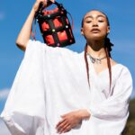 Tati Gabrielle Instagram - Feeling like an uncaged bird flying high. #FerragamoCagoBag #Ferragamo @ferragamo