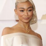 Tati Gabrielle Instagram - Very excited and honored to represent @redcarpetgreendress in a sustainable @Hellessy custom-made gown in a luxury vegan textile made from TENCEL™ filament yarn. @tencel_global I could plant this dress y’all and I’m friggin stoooked about it. This is the future! Thrilled to be at the OSCARS2022 - thank you @TheAcademy and @redcarpetgreendress for this mind-blowing opportunity. #RCGD #OSCARS2022 @hellessy @omega @redcarpetgreendress @rcgdglobal @tencel_global, @tencel_luxe @theacademy