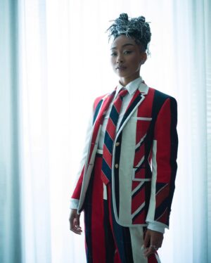 Tati Gabrielle Instagram - A little late, but I can’t let this go by. Thank you so much @hassanpierre and @amandahearst for having me. What an inspiring night. This is a cause that is close to my heart and I highly admire and appreciate the initiative you all have taken so our children can see a green world. Congrats to the honorees and thank you for your service of the planet.

Thank you @thombrowne for this super dapper, sustainable Funmix suit. I felt like I was in the past and the future at the same time. Thank you @debeersofficial and @aeranewyork for the accessories✨ 

Finally, thank you @voguemagazine for the Behind-The-Scenes feature. It’s truly a friggin honor. If you haven’t checked it out yet, link is in my bio. 

@maisondemode 
#SustainableStyleAwards #SaveOurPlanet