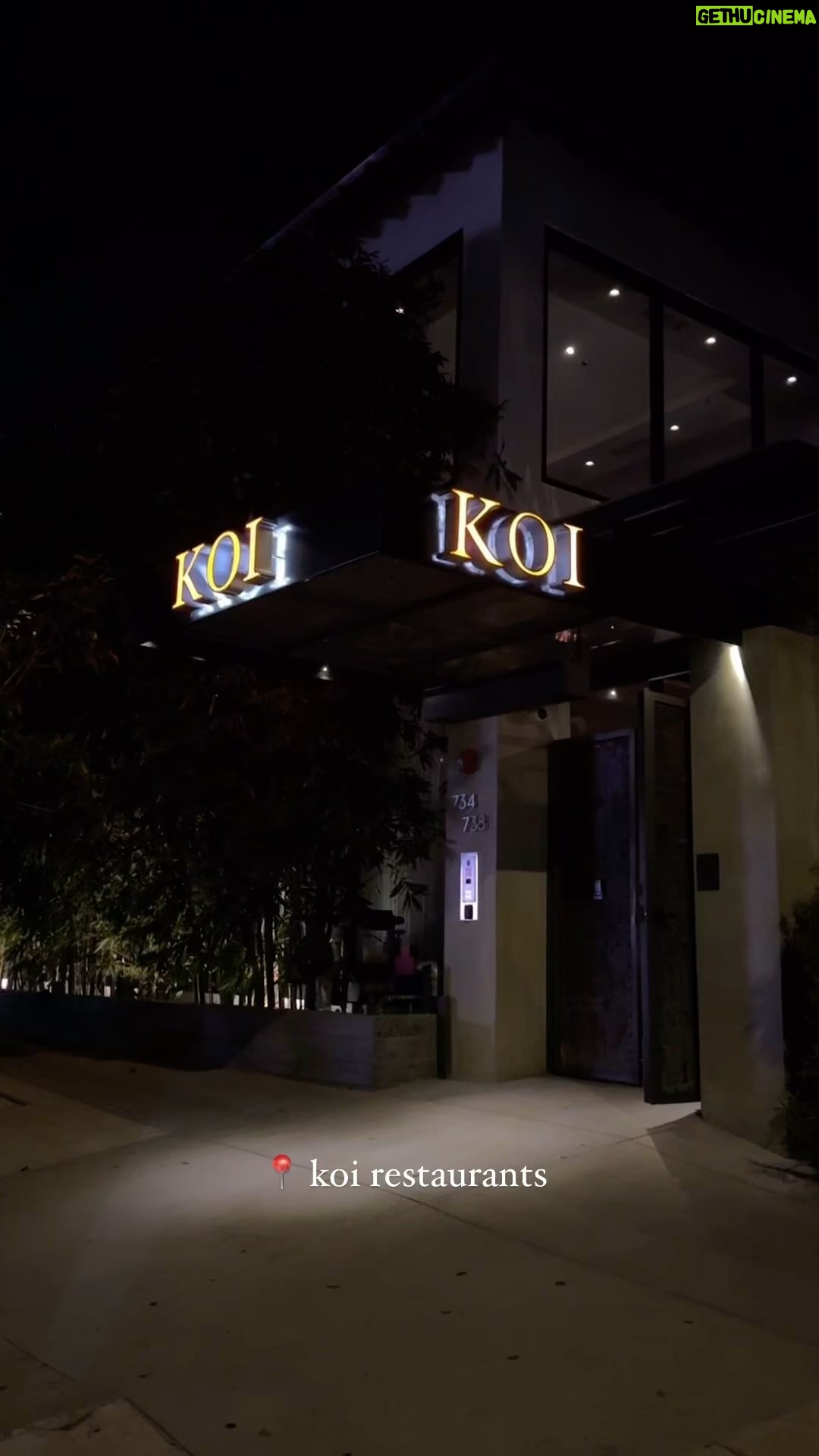 Tati McQuay Instagram - A new favorite spot to eat in LA. To the sushi lovers, you’re definitely going to want to try this one 🍣 Thank you for such a great night @koirestaurants #spotsinla #mustvisit #restaurant #sushi #koirestaurants #trending #trendingreels #losangeles