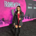 Tati McQuay Instagram - 🧟‍♀️💕 thank you for having me! @lisafrankensteinfilm @focusfeatures @iheartradio Wearing: @princesspollyboutique