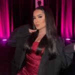 Tati McQuay Instagram - 🧟‍♀️💕 thank you for having me! @lisafrankensteinfilm @focusfeatures @iheartradio Wearing: @princesspollyboutique