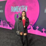 Tati McQuay Instagram - 🧟‍♀️💕 thank you for having me! @lisafrankensteinfilm @focusfeatures @iheartradio Wearing: @princesspollyboutique