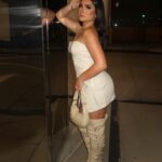 Tati McQuay Instagram - one of wun ☝🏼 @prettylittlething #PLTpartner Dress - sku code (CNG9472) Heels - sku code (CNH9160) Purse - sku code (CNI1641)