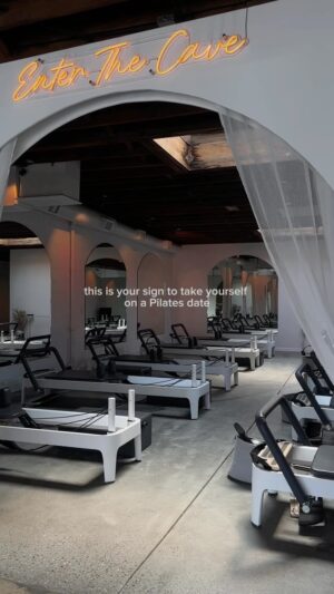 Tati McQuay Instagram - love being in my, focusing on myself era 🩰 found a new happy place and it’s @thepilatescave >> 

#pilates #spotsinla #trending #selfcare #workout #pilatesera #thepilatescave #mustvisit #losangeles #selflove