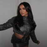 Tati McQuay Instagram – Tell me you don’t never wanna lose me 🩶 @prettylittlething #PLTpartner 

Jacket – sku code (CNG5403)
Mini Skirt – sku code (CNG5404)