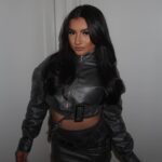 Tati McQuay Instagram – Tell me you don’t never wanna lose me 🩶 @prettylittlething #PLTpartner 

Jacket – sku code (CNG5403)
Mini Skirt – sku code (CNG5404)
