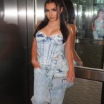 Tati McQuay Instagram - Been too long 🩵 @prettylittlething #PLTpartner Top - sku code (CNA3227) Pants - sku code (CNA3225) Purse - sku code (CNH3371)