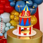 Tatiana-Laurence Delarue Instagram - Matinée, baptême de Newt et maintenant, c'est le moment de fêter ton premier anniversaire 🎂 mon garçon d'amour, avec ta famille, tes amis..... 🎊1 An🎉 Déjà......🤱🏼 bouuuuuuuuuu Ce premier #anniversaire est sur le thème du #cirque 🎪 La salle de réception est assez grande, nous avons pu te réaliser un côté baptême🤍, tout de blanc immaculé et, de l'autre côté #circus avec ton chapiteau pour inviter tes cousins, copains.....🎪 Le 19 Février 2023, 2 événements inoubliables ce même jour 💭 En route pour tes 2 ans Mon Ange.💨 Apré bèf la sé ou🎶🎵