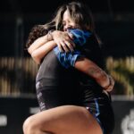 Tatiana Dias Instagram - e não é que deu pódio? 🏆 de longe, um dos nossos maiores desafios! Você, ruim do estômago. Eu, ruim da cabeça. E a gente não desistiu da gente! Jogar com você é lembrar porque eu sou apaixonada por esse esporte @biancamota_ Corremos, gritamos, e chegamos no lugar mais alto do pódio! Ser campeã em casa tem um sabor melhor ainda! Obrigada, minha cavala! Obrigada @lskcup ❤️