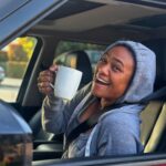 Tatyana Ali Instagram – Off to work! 🙏🏾☕️