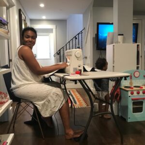 Tatyana Ali Instagram - If you’re wondering where the idea for Baby Yams came from; here’s the backstory. 

During both of my pregnancies I did a lot of sewing and made most of the items in our nursery. I’m glad I shared my story about what happened during my first birth, because it helped me find the Reproductive Justice Community and my midwife. While expecting my youngest son, I made him a quilt with Ankara Fabric and got so many compliments on it that I thought others would like it as well. I found answers. I found power. And, I want to share this feeling with other parents.

All proceeds from these limited edition, heirloom quality baby quilts will be given to the birth workers uniquely positioned to give our families the care we need. So check out baby-yams.com to join the #BabyYamsFam 🤎