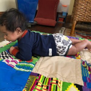 Tatyana Ali Instagram - If you’re wondering where the idea for Baby Yams came from; here’s the backstory. 

During both of my pregnancies I did a lot of sewing and made most of the items in our nursery. I’m glad I shared my story about what happened during my first birth, because it helped me find the Reproductive Justice Community and my midwife. While expecting my youngest son, I made him a quilt with Ankara Fabric and got so many compliments on it that I thought others would like it as well. I found answers. I found power. And, I want to share this feeling with other parents.

All proceeds from these limited edition, heirloom quality baby quilts will be given to the birth workers uniquely positioned to give our families the care we need. So check out baby-yams.com to join the #BabyYamsFam 🤎