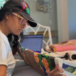 Tatyana Ali Instagram - This #BlackMaternalHealthWeek was very special. In addition to all the incredible programming and education centering our reproductive care, I got to launch Baby Yams.  I am overwhelmed by the outpouring of support and generosity. After just four days we sold out of the entire first batch of Abundance baby quilts. I can’t wait to give that money away. We need our midwife and doula community as our first point of contact, and they need us. I am personally packing up every order to ship out. Shoutout to my mommy, my Dad, my kids and my beloved husband for the heavy lifting & shoutout @ledisi for the soundtrack while we work 😅 If you missed the opportunity to support; leave your email on baby-yams.com and you’ll be first to know when we give our first grant and restock. Thank you for being a part of the #BabyYamsFam. Together we’re better 🤎