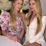 Taylor Mega Instagram - Sisters vacations 💞 Both outfit are from @revolve #sisters #montecarlo