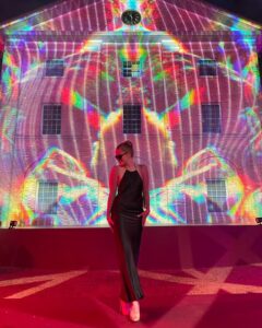 Teagan Croft Instagram - Cartier! Made a Sydney night sparkle. Necklace, bracelet, and ring all @cartier 💫 Dress @shonajoy ✨ Glasses paddy’s market. #cartiersydney Saw @labrinth that’s crazy! Shoutout to mum she’s a stellar plus one. Shoutout to juanfre.