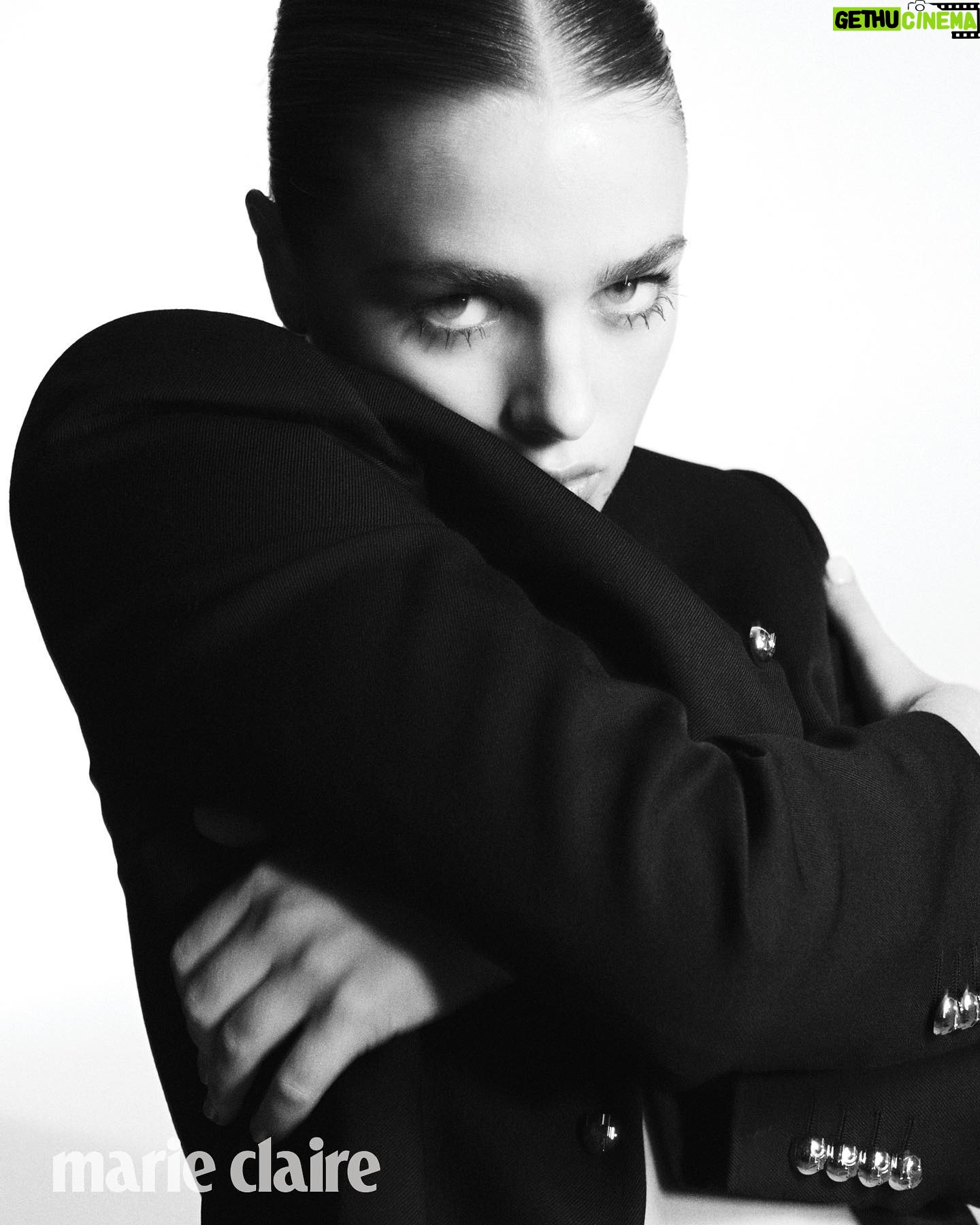 Teagan Croft Instagram - Digital Cover: When @teagancroft stepped into the spotlight on the set of her marie claire shoot, a fashion muse was born. Dressed in signature @celine looks, the rising star sat down with marie claire to talk about navigating work friendships, the loneliness that comes with being an actor and how she found a sense of community among strangers. "Something I’ve been dealing with for 10 years is the nature of friendships on set,” says the star of the cult DC series, ‘Titans’. “You develop such a strong and intense friendship with your co-stars in such a short period of time.” Read the full story at the link in bio. Photographer: @timjohntom Fashion Director: @naomismith Interview: @harrietsim Actress: @teagancroft Hair: @darenborthwick Makeup: @filomena_makeup Production & Fashion Assist: @emily.janeee Fashion: @celine