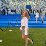 Teagan Croft Instagram - Had a fantastic time at #SEELV - thank you @louisvuitton for having me, for the gorgeous outfit, and for such a fabulous night!! Hair by @barney_martin_hair @milliechowhair Makeup by @heidiscarlettkingmakeup And biggest thank you to the baes the loves the squad @janeylunn and Ash