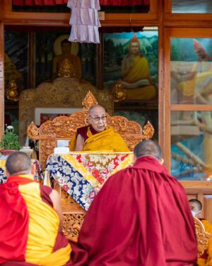 Tenzin Gyatso Instagram - HHDL imparting ancient wisdom through Jataka Tales teachings at the courtyard of Main Tibetan Temple in Dharamsala, HP, India on March 7, 2023. Photos by Tenzin Choejor #dalailama #buddhism #buddha #dharamshala