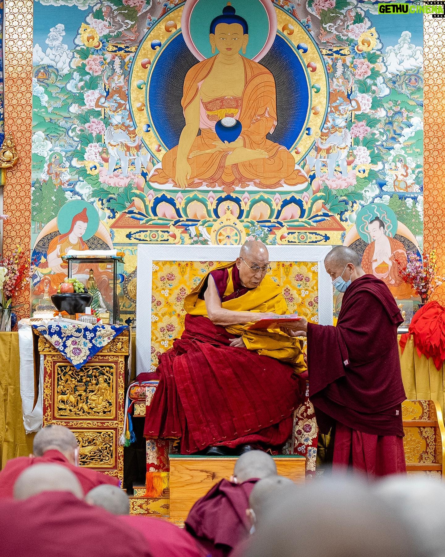 Tenzin Gyatso - 82.5K Likes - A collection of photographs captured during the ordination ceremony of novice monks and nuns, held at the residence of HHDL in Dharamsala, HP, India on March 2, 2023. Photos by Tenzin Choejor #dalailama #buddhism #ordination #monk #india #tibet #tibetan