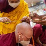 Tenzin Gyatso Instagram - A collection of photographs captured during the ordination ceremony of novice monks and nuns, held at the residence of HHDL in Dharamsala, HP, India on March 2, 2023. Photos by Tenzin Choejor #dalailama #buddhism #ordination #monk #india #tibet #tibetan