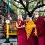 Tenzin Gyatso Instagram - HHDL’s pilgrimage to the Mahabodhi Temple, located at the site where Buddha attained enlightenment, in Bodhgaya, Bihar, India on December 16, 2023. #dalailama